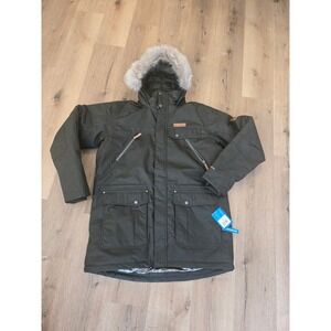 Columbia Men's Large Tall Winter Jacket GreenScape Omni-Heat Omni-Tech NWT